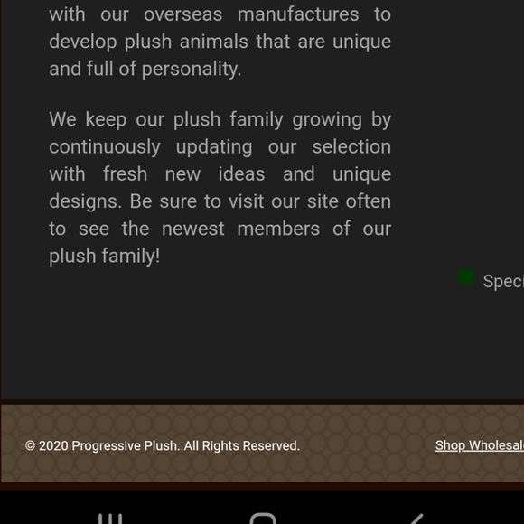 Progressive plush bear - Picture 6 of 8